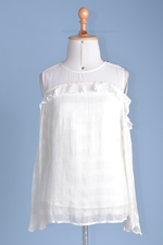 Blusa off white ombro vazado c/etiqueta M