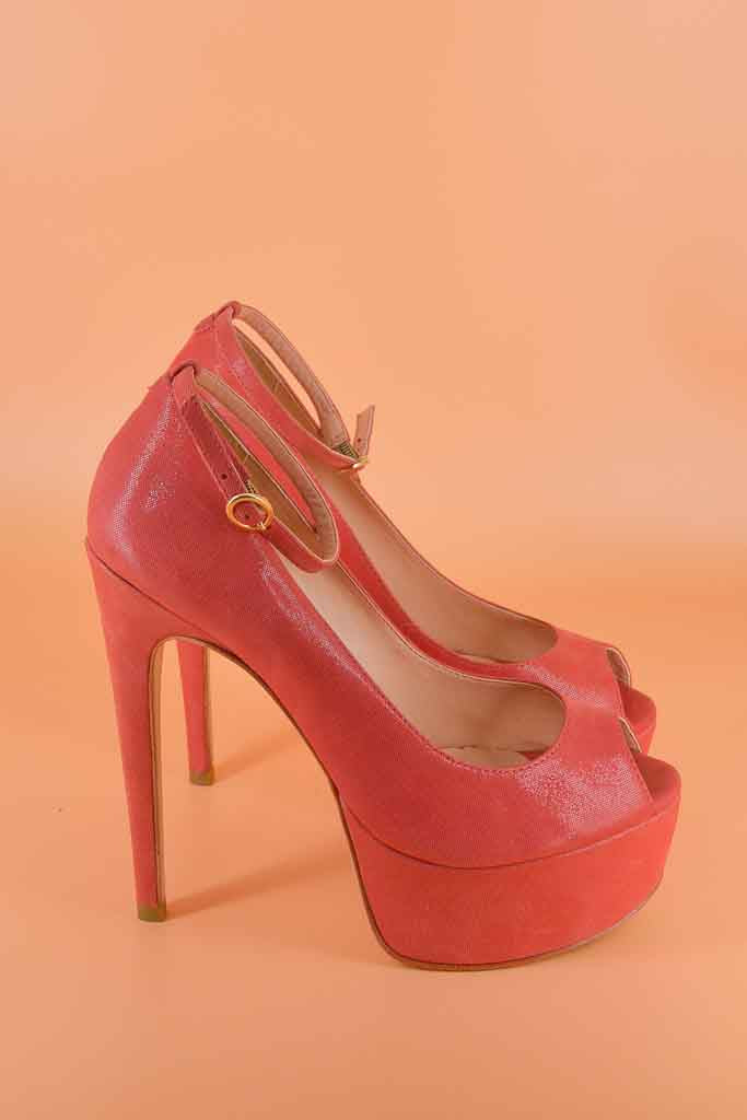 Sandália vermelha Luiza Barcelos N°38